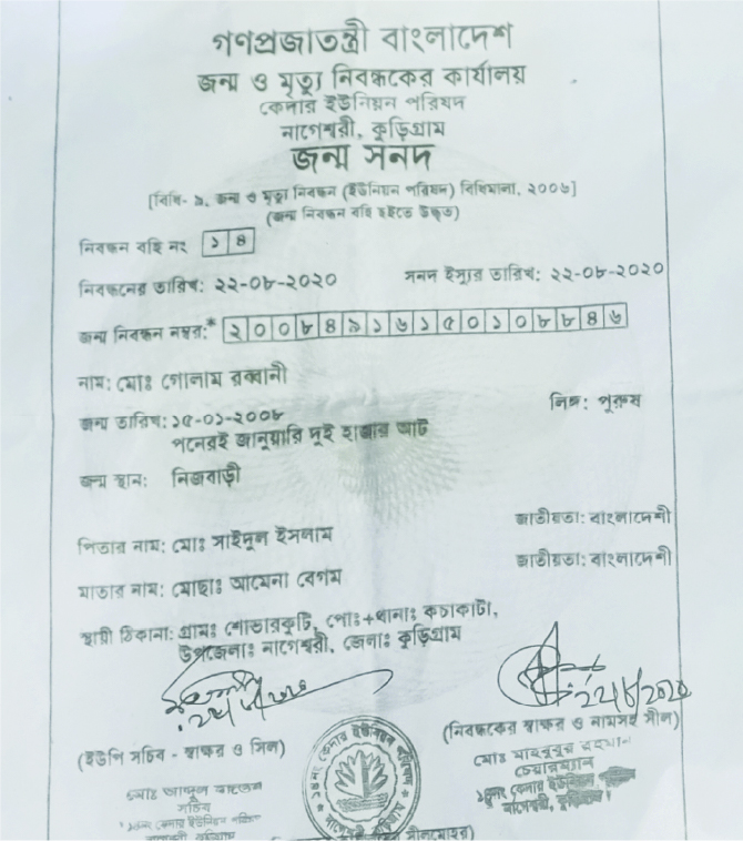 Image of মো: গোলাম রব্বানী